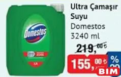 DOMESTOS ULTRA ÇAMAŞIR SUYU 3240 ML fiyat ve kampanya bilgisi
